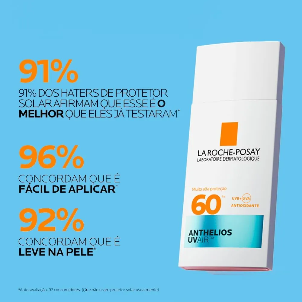 La Roche-Posay Anthelios UVAir Protetor Solar Facial FPS 60 Sem Cor 45ml