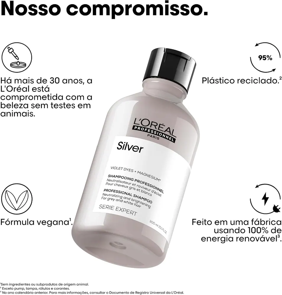 L'Oréal Professionnel Serie Expert Silver Shampoo Matizador 300ml