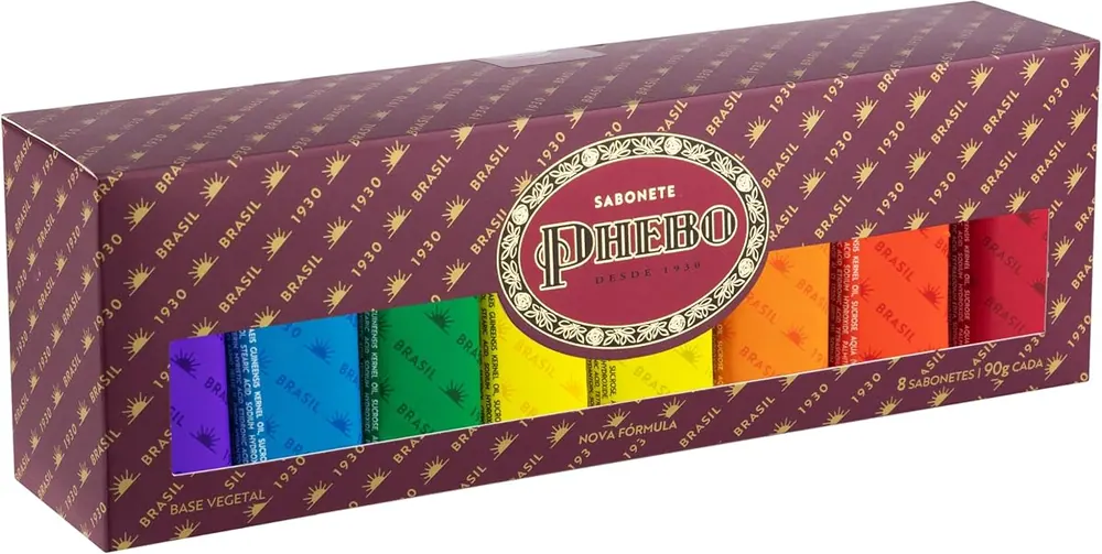 Phebo Caixa de Sabonetes em Barra Linha Tradicional - 8 x 90g