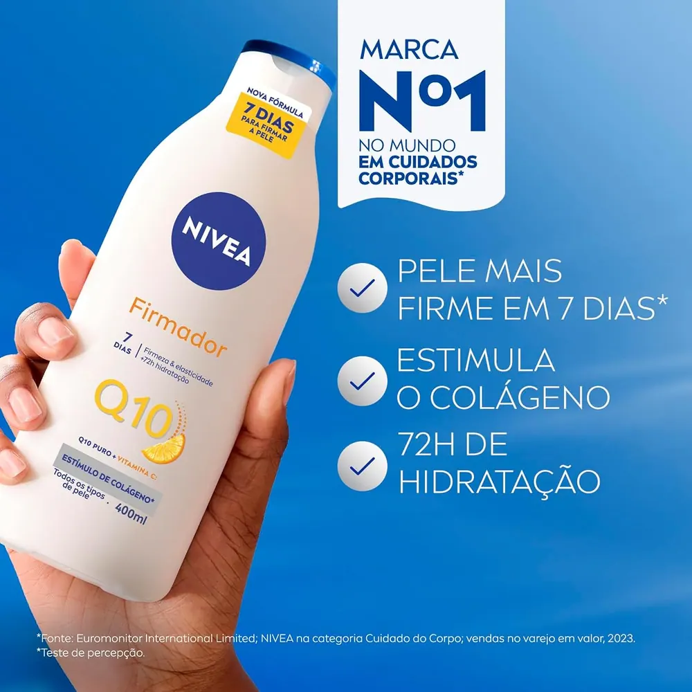 NIVEA Loção Hidratante Firmador Q10 + Vitamina C 400ml