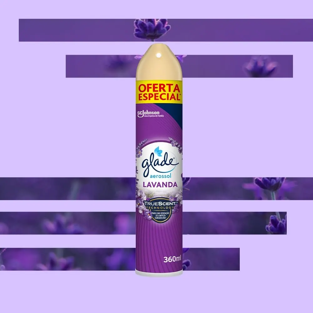 Glade Aromatizador de Ambiente Aerossol Lavanda 360ml