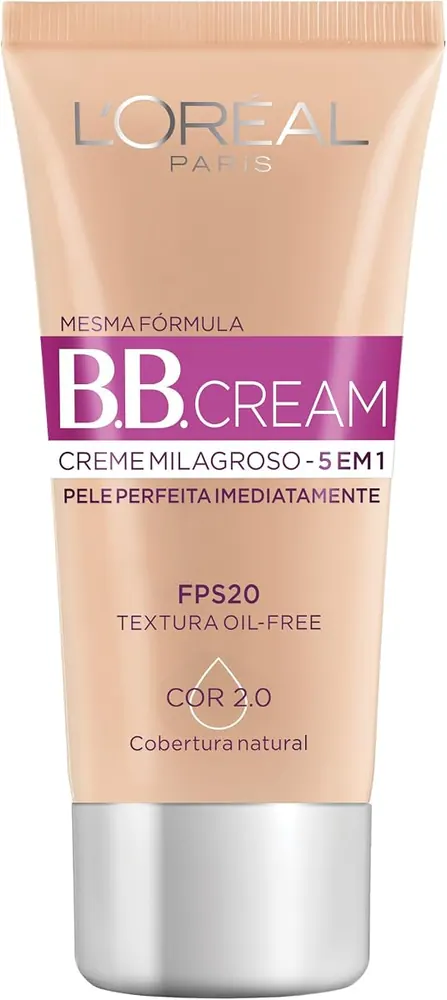 L'Oréal Paris Dermo Expertise BB Cream 5 em 1 FPS 20 Cor Clara 30ml