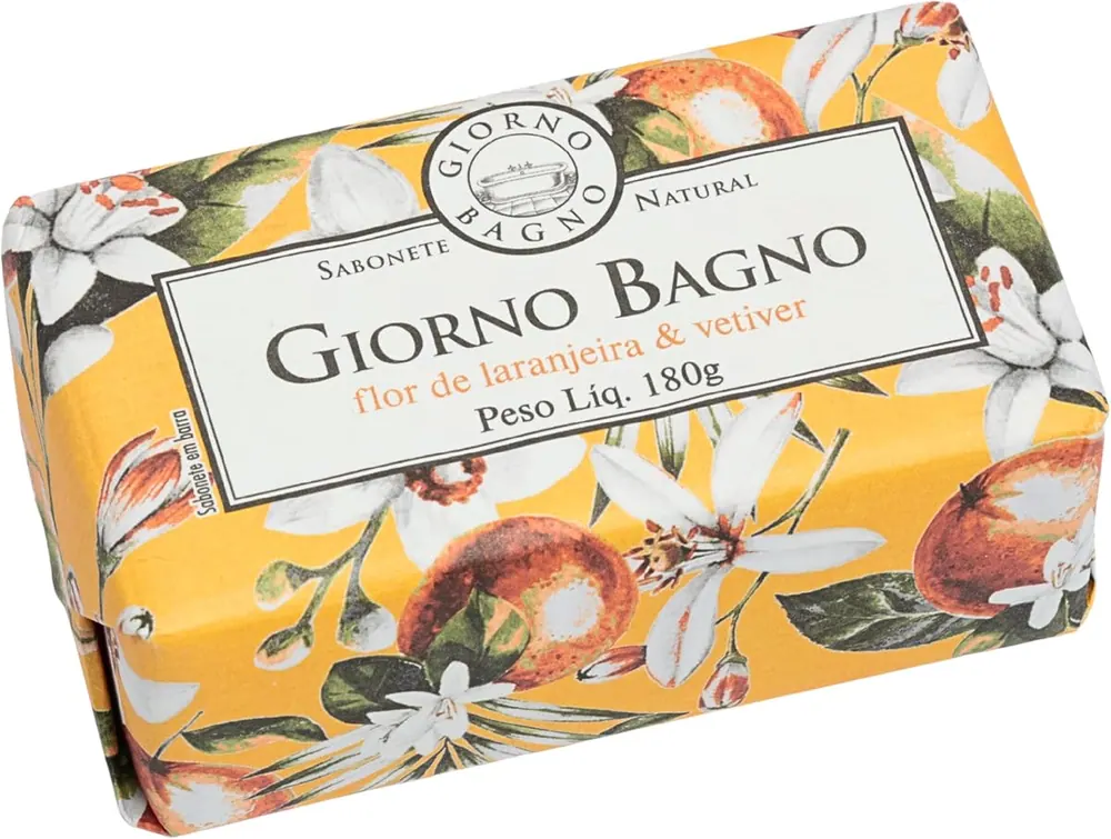 Giorno Bagno Sabonete em Barra Flor de Laranjeira e Vetiver 180g