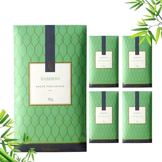 Via Aroma Sachê Perfumado Bamboo - Kit 5 x 10g