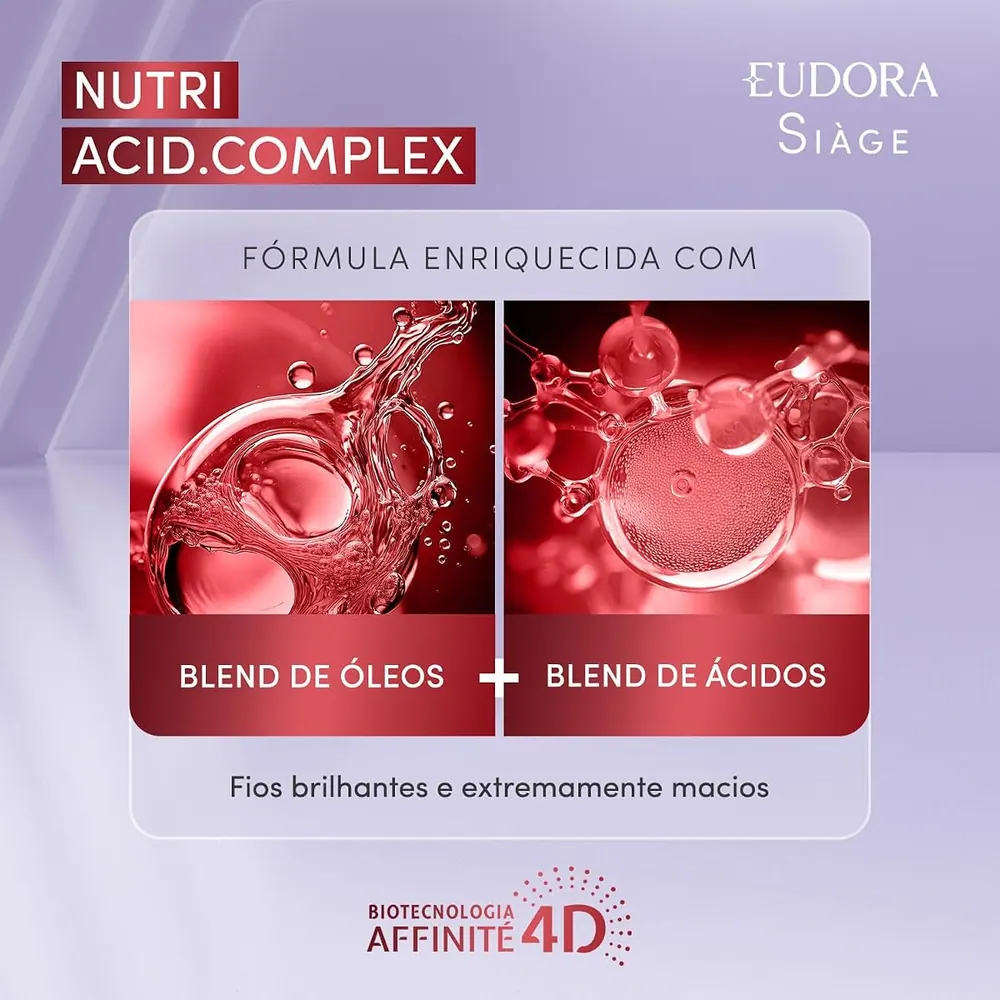 Eudora Siàge Nutri Acid.Complex Máscara Capilar Concentrada 250g