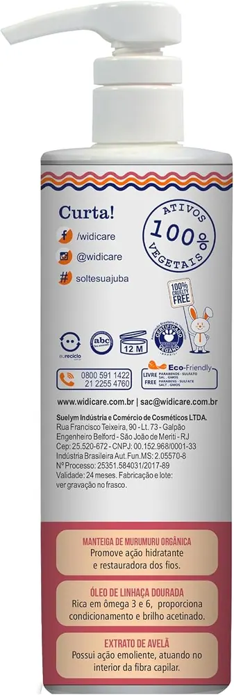 Widi Care Creme de Pentear Encaracolando A Juba 500 ml