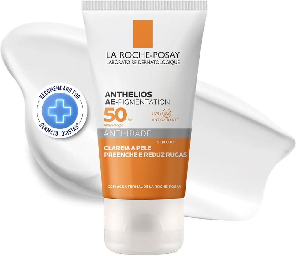 La Roche-Posay Anthelios Anti-Idade Protetor Solar Facial FPS 50 Sem Cor