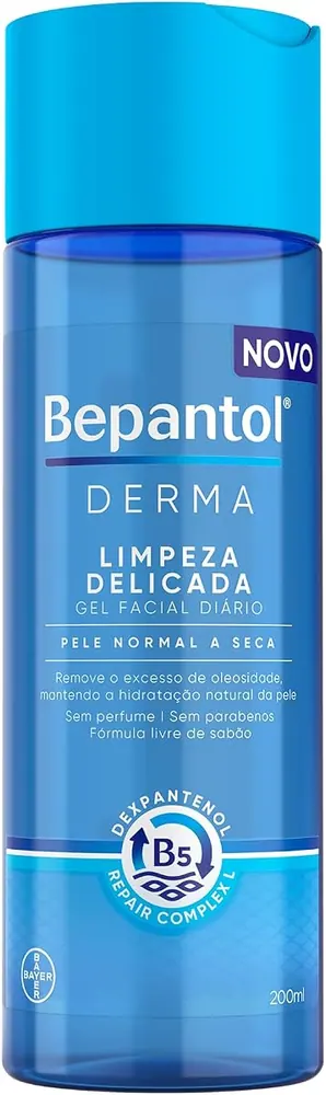 Bepantol Derma Gel de Limpeza Facial Pele Normal a Seca 200ml