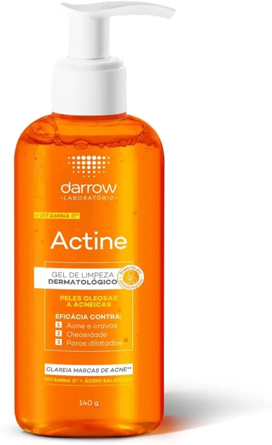 Darrow Actine Gel de Limpeza Facial com Ácido Salicílico e Vitamina C 140g