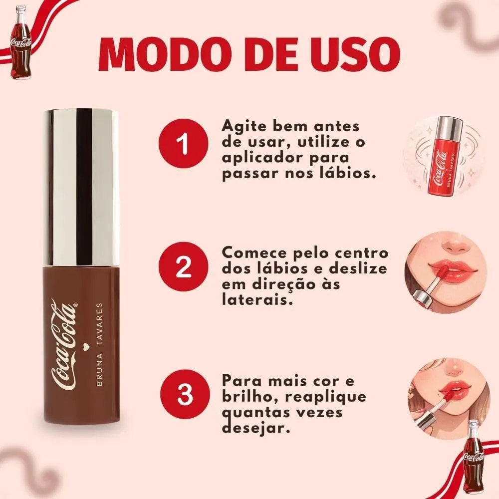 Bruna Tavares Oil Tint Coca-Cola Cor Spicy 4,75ml