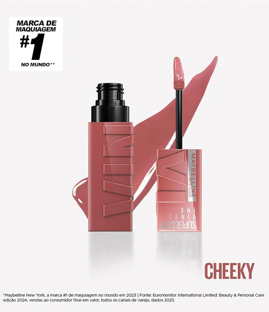 Maybelline SuperStay Vinyl Ink Batom Líquido - Cheeky 4,2ml