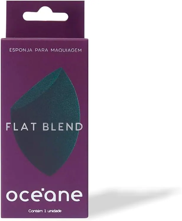 Océane Esponja de Maquiagem Flat Blend Verde