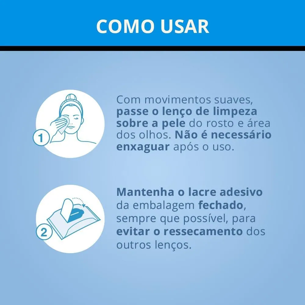 Neutrogena Deep Clean Lenços Demaquilantes Hipoalergênicos - 25 Unidades