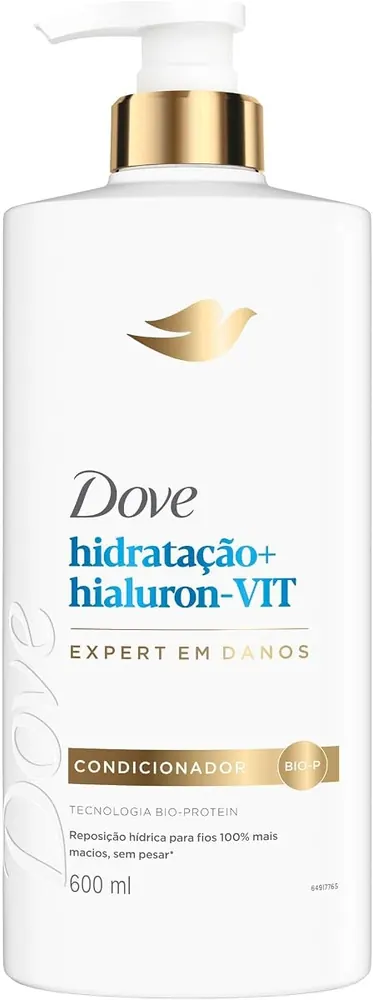 Dove Condicionador Hidratação + Hialuron-Vit 600ml Pump