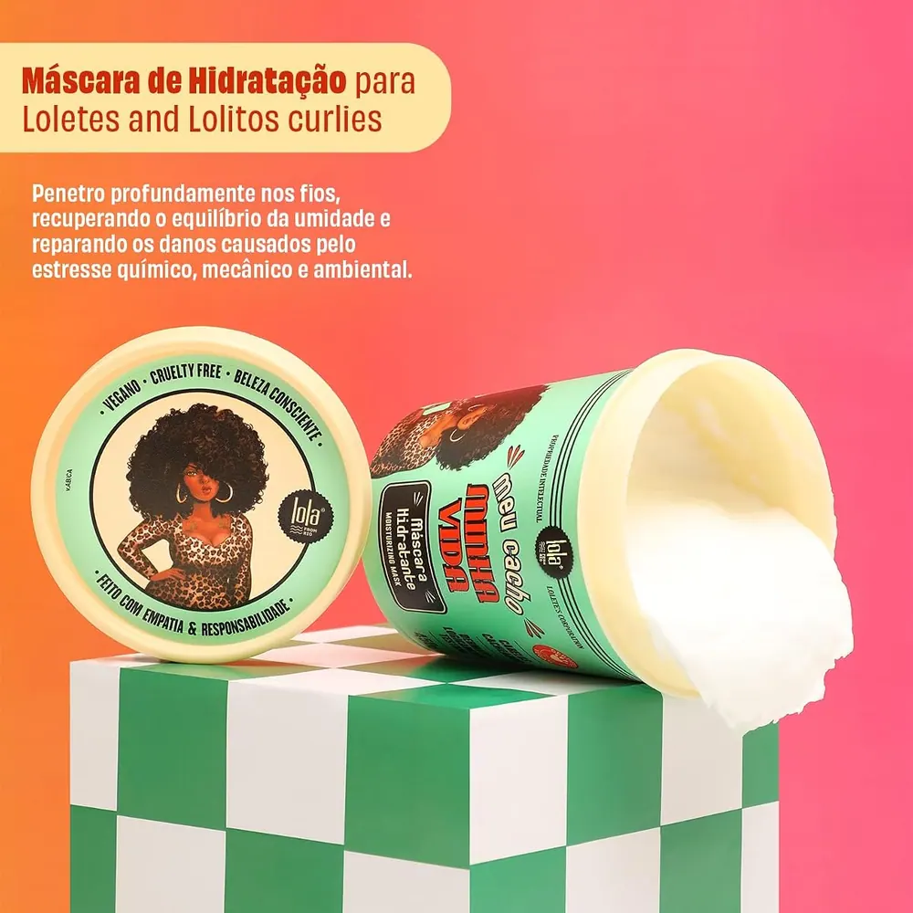 Lola Cosmetics Meu Cacho Minha Vida Máscara de Hidratação 450g