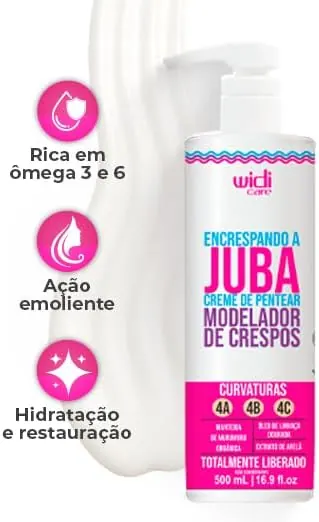 Widi Care Creme de Pentear Encrespando a Juba 500ml