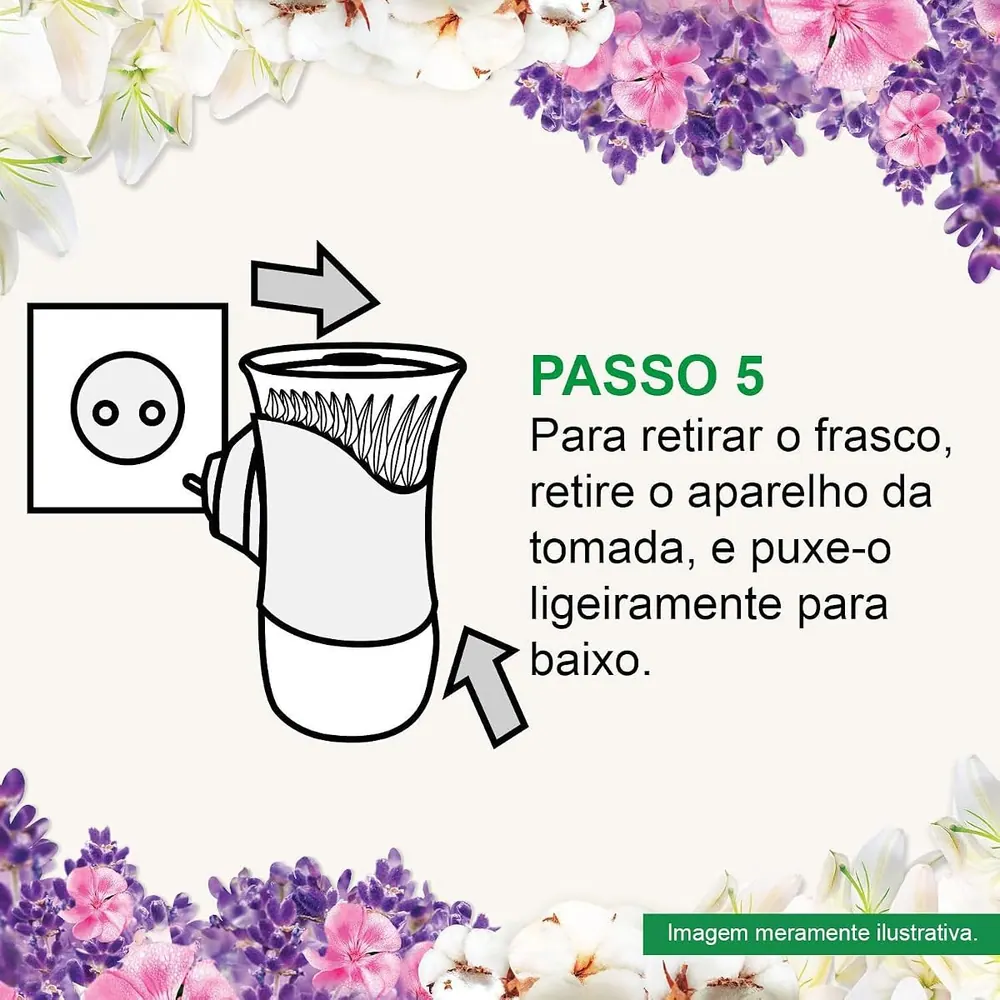 Bom Ar Difusor Elétrico Lírio Branco e Algodão - Aparelho + Refil 16ml