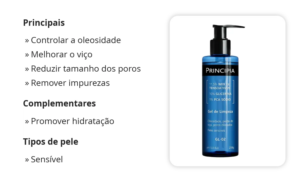 Principia Gel de Limpeza Facial GL-02 200g - imagem 5