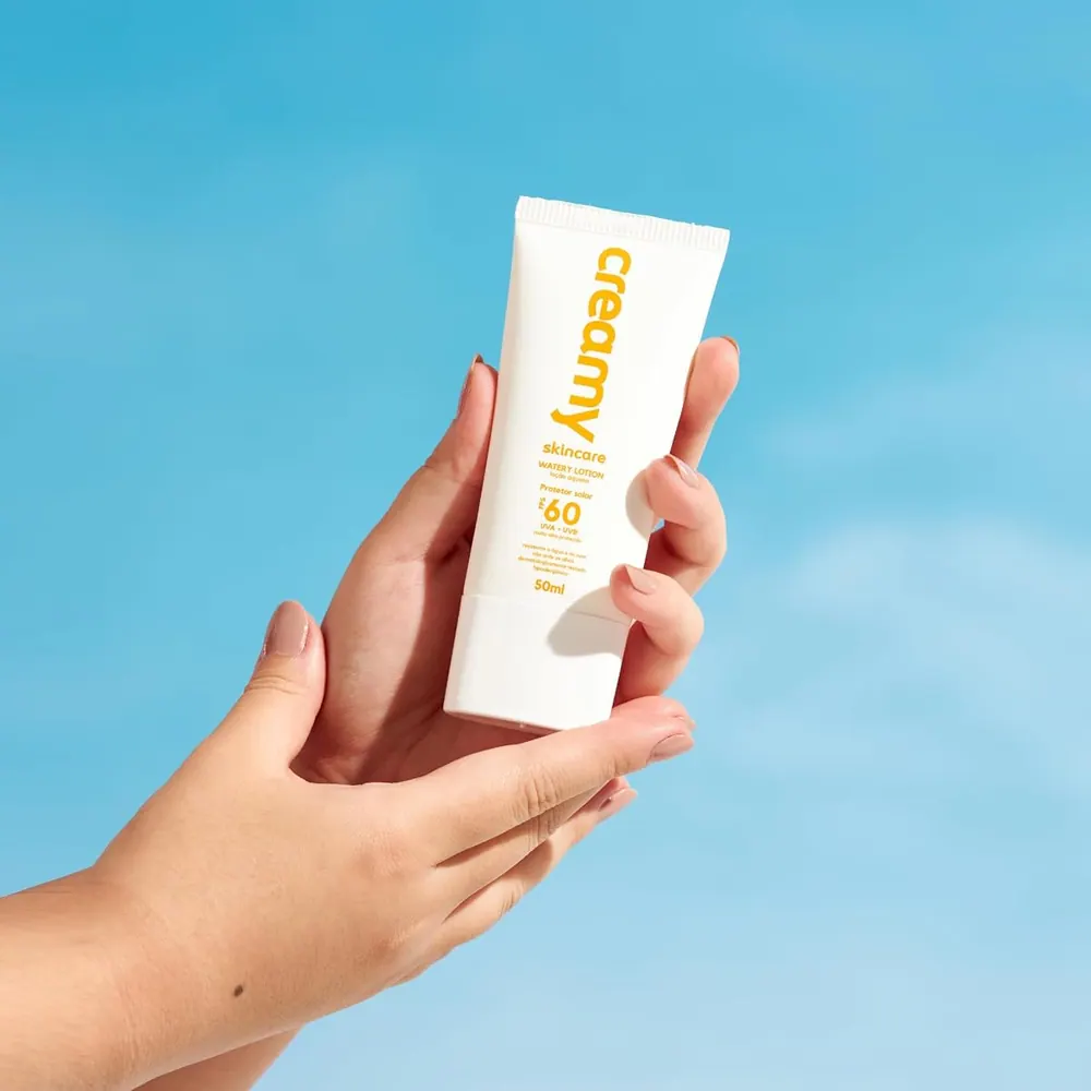 Creamy Skincare Protetor Solar FPS 60 Watery Lotion 50g