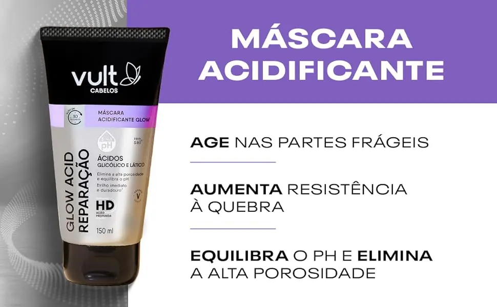 Vult Máscara Glow Acid Reparação