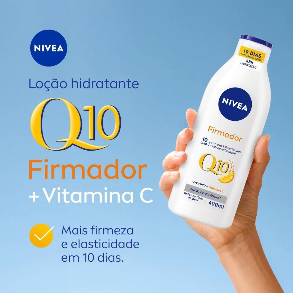 NIVEA Loção Hidratante Firmador Q10 + Vitamina C 400ml