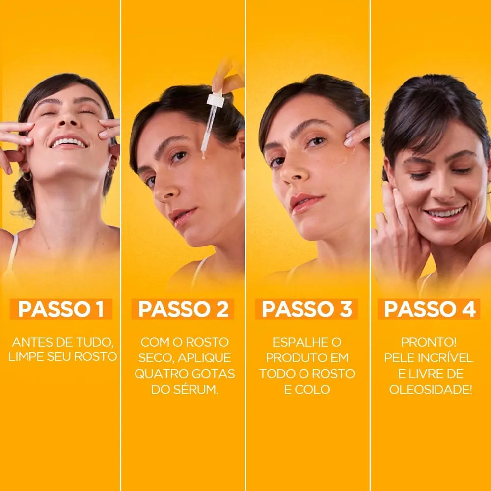 Garnier Uniform & Matte Vitamina C Sérum Facial Antimarcas 30ml