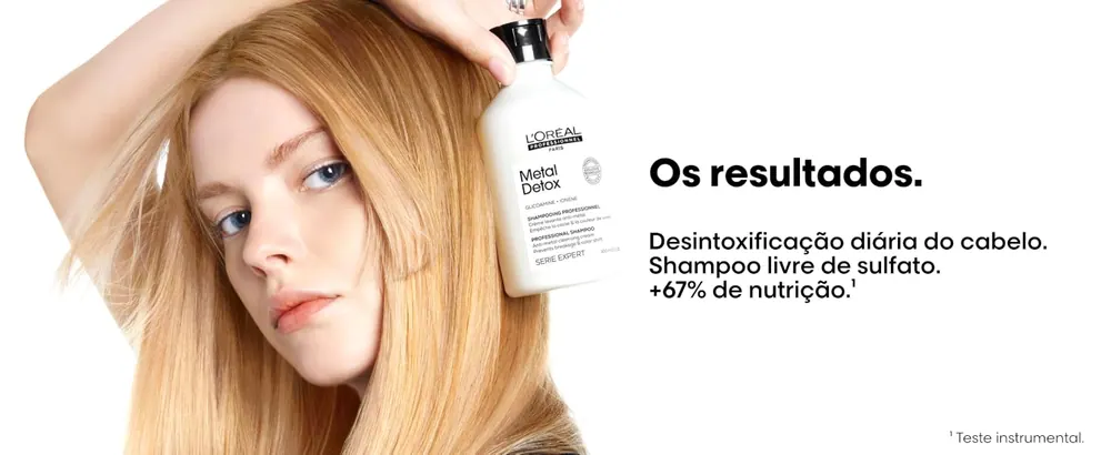 Metal Detox para cabelos coloridos e danificados