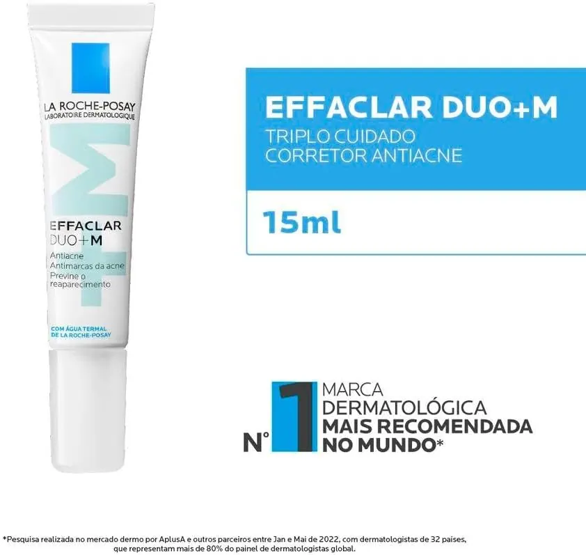 La Roche-Posay Effaclar Duo+M Corretor Antiacne Triplo Cuidado 15ml