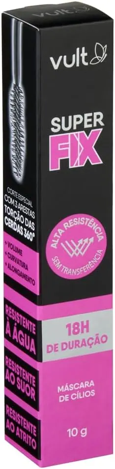 Vult Máscara de Cílios Super Fix Preta 10g