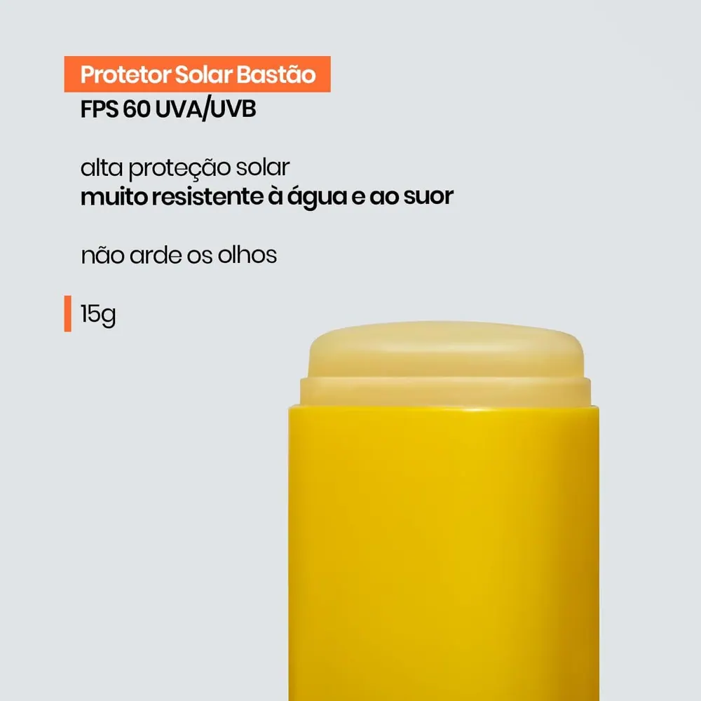 Sallve Protetor Solar em Bastão FPS 60 Sem Cor 15g