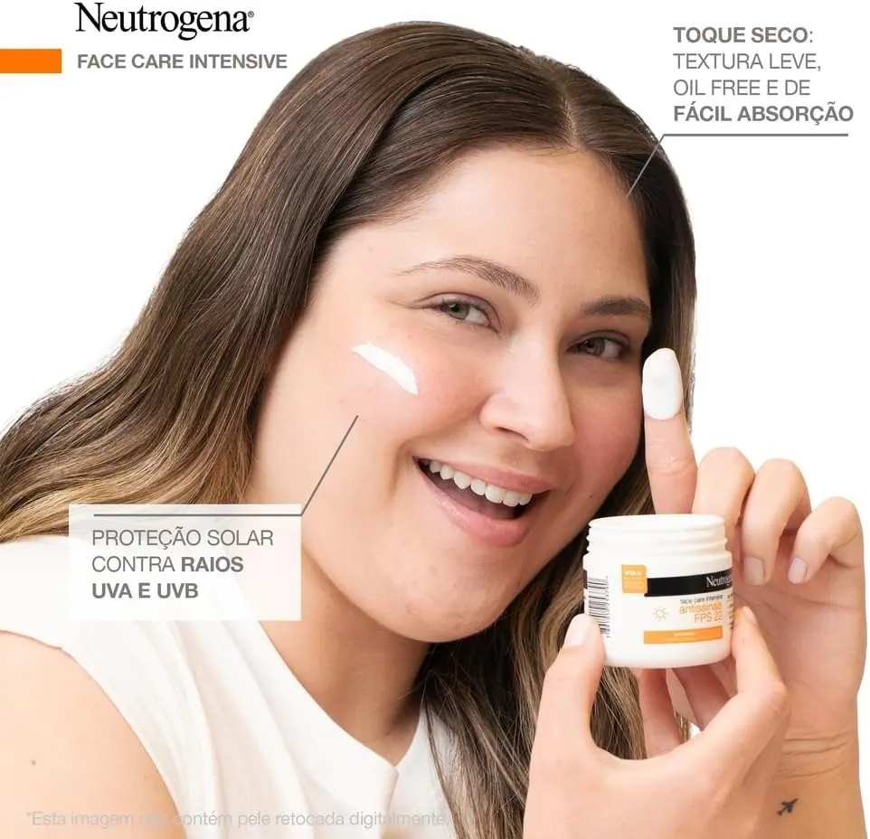 Neutrogena Face Care Intensive Creme Facial Antissinais FPS 22 100g