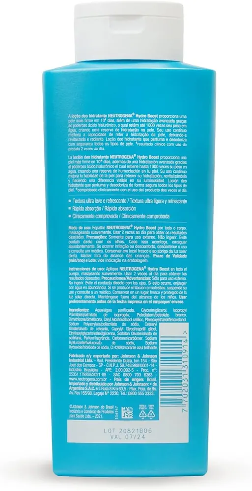 Neutrogena Hydro Boost Hidratante Corporal em Gel 400ml