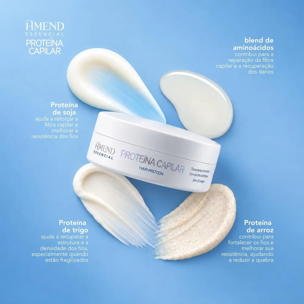 Amend Essencial Proteína Capilar Leave-In FortiProtein 100g