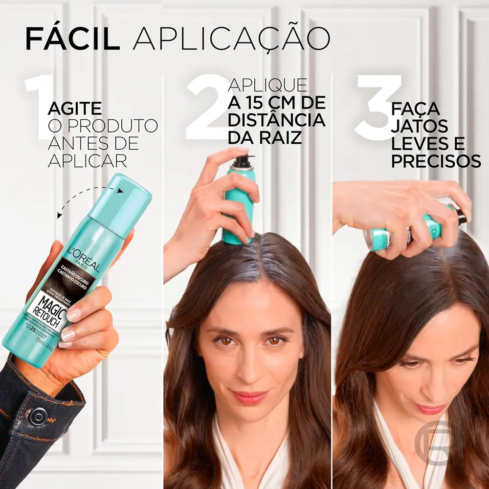 L'Oréal Paris Magic Retouch Spray Retoque de Raiz Castanho Escuro 75ml