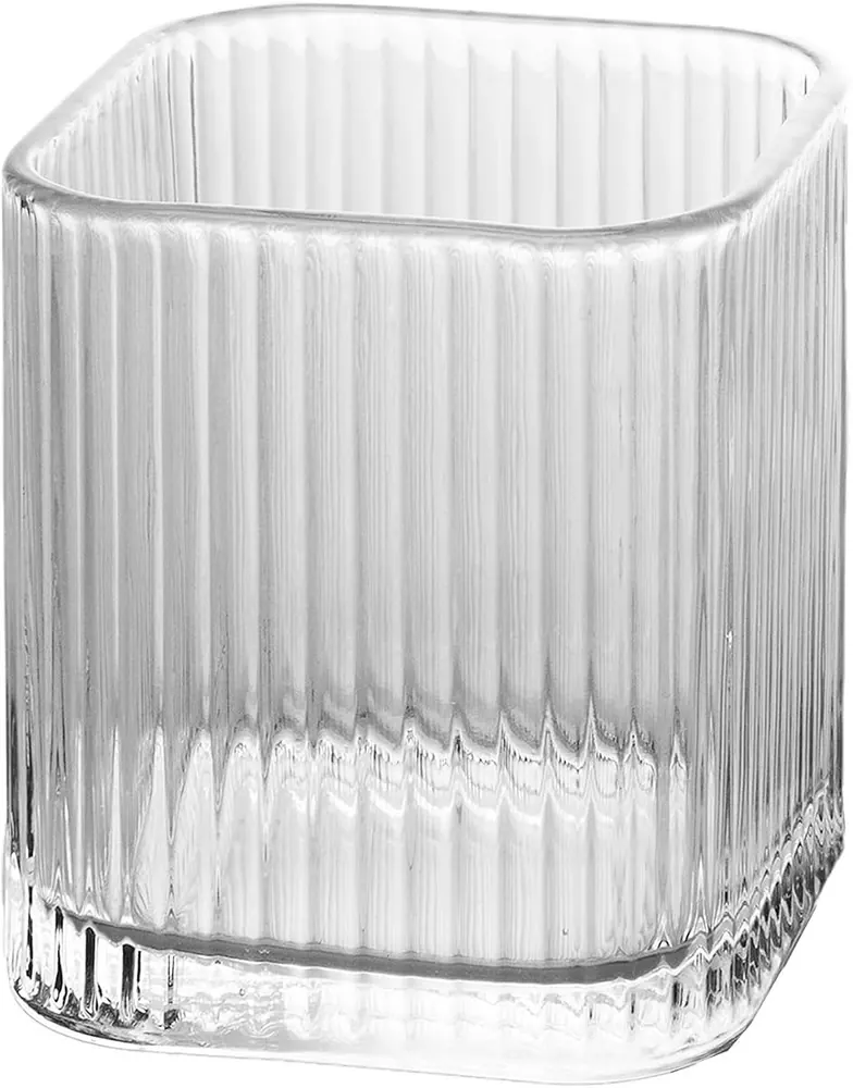Lyor Porta Escova de Dente de Vidro Lines 8 x 8 x 9,5cm
