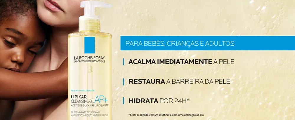 Benefícios do Lipikar Cleansing Oil AP+