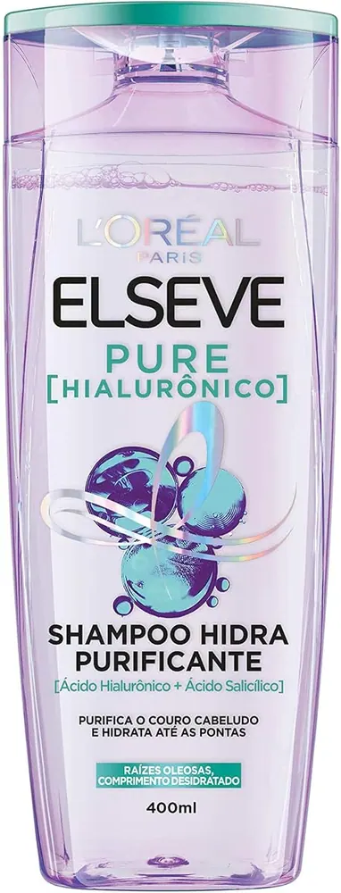 L'Oréal Paris Elseve Pure Hialurônico Shampoo Hidra Purificante 400ml
