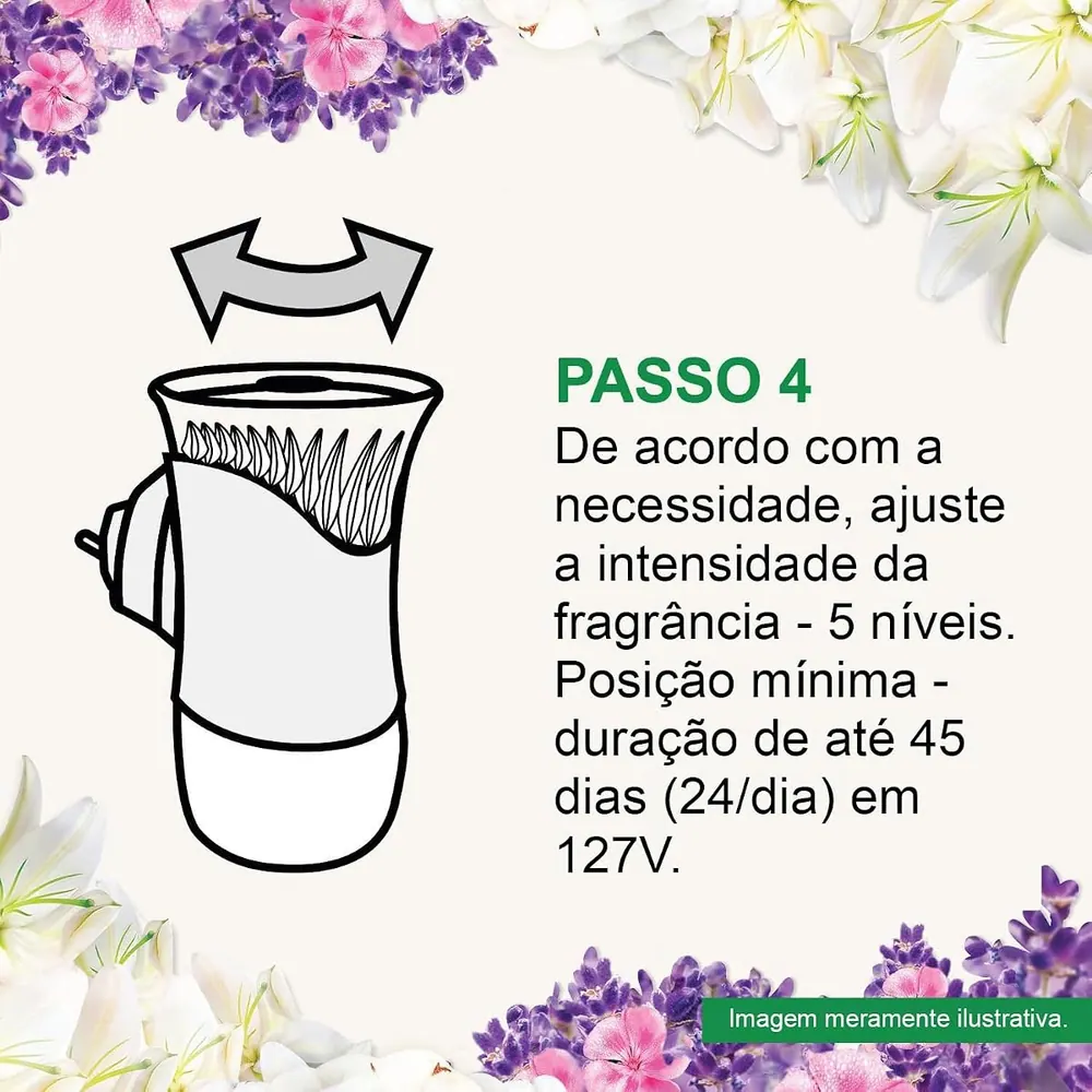 Bom Ar Difusor Elétrico Lírio Branco e Algodão - Aparelho + Refil 16ml