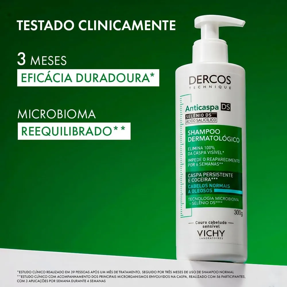 Vichy Dercos Shampoo Anticaspa DS para Cabelos Normais a Oleosos