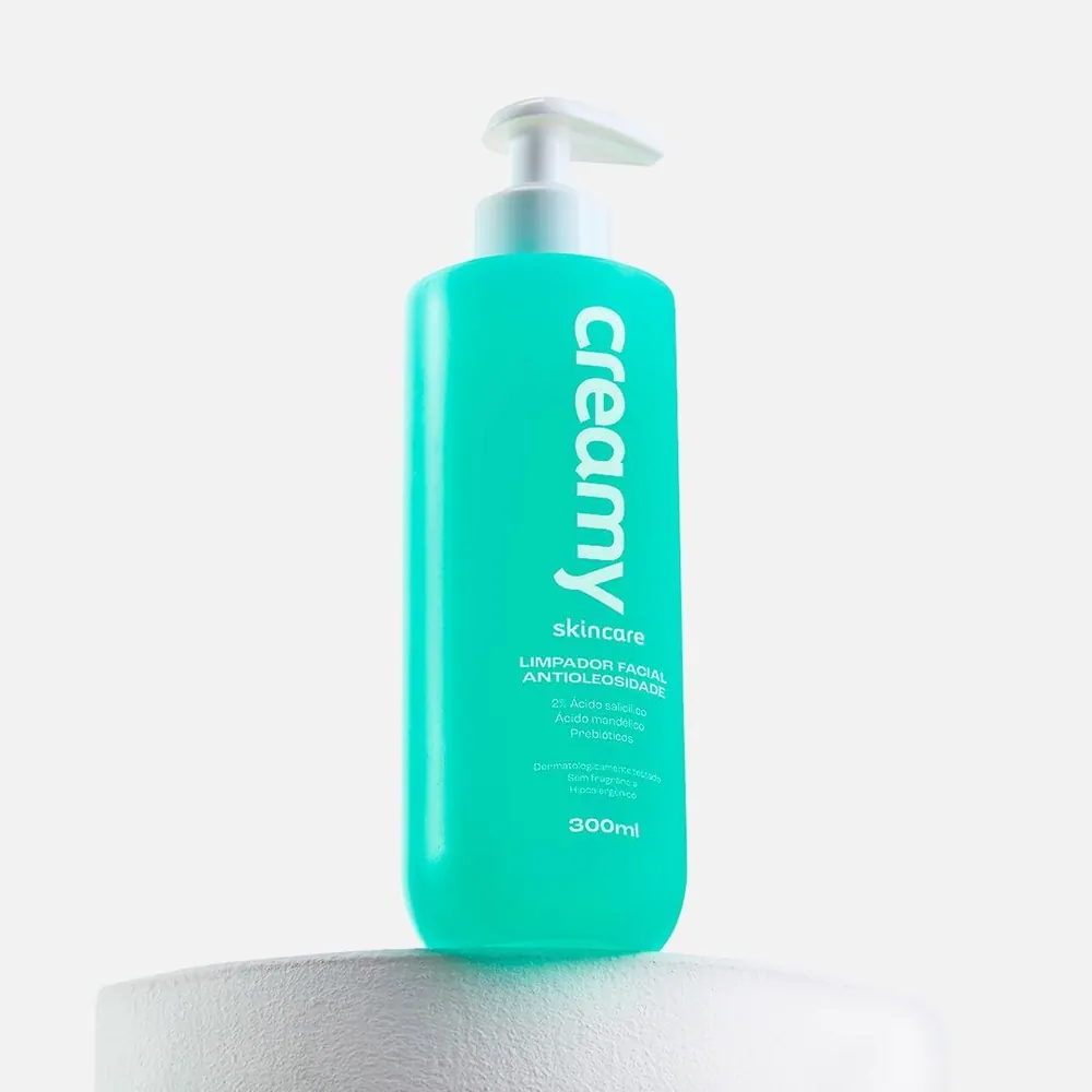Creamy Limpador Facial Antioleosidade com Ácido Salicílico 2% 300ml