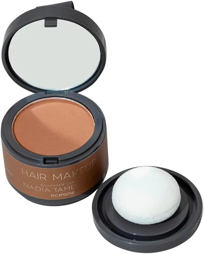 Océane Maquiagem Capilar Hair Makeup Nádia Tambasco Castanho Claro 4g