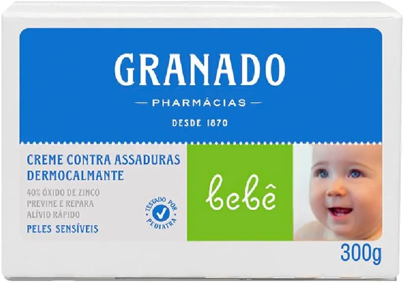 Granado Bebê Creme para Assaduras Dermocalmante Peles Sensíveis 300g
