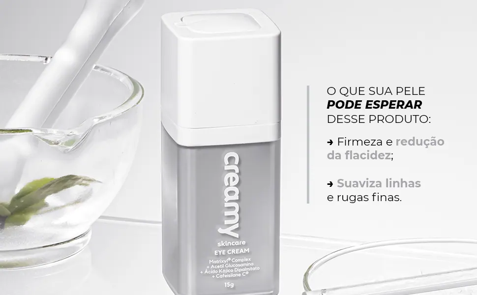 Resultados esperados do Eye Cream