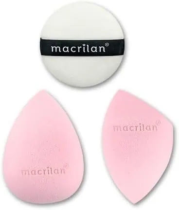Macrilan Trio de Esponjas para Maquiagem EP20