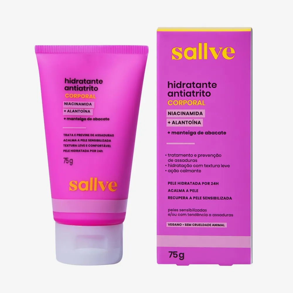Sallve Hidratante Antiatrito com Niacinamida e Alantoína 75g