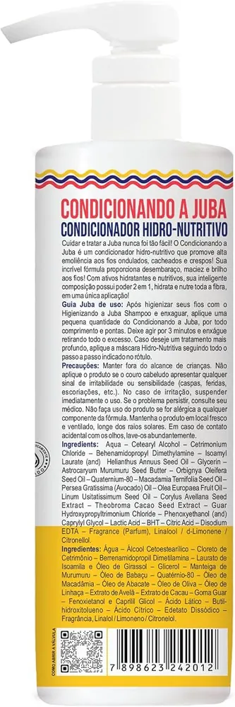 Widi Care Condicionador Hidro-Nutritivo Condicionando a Juba 500ml