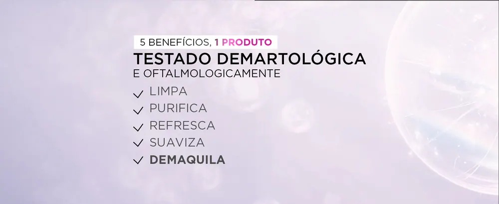 Benefícios da água micelar bifásica