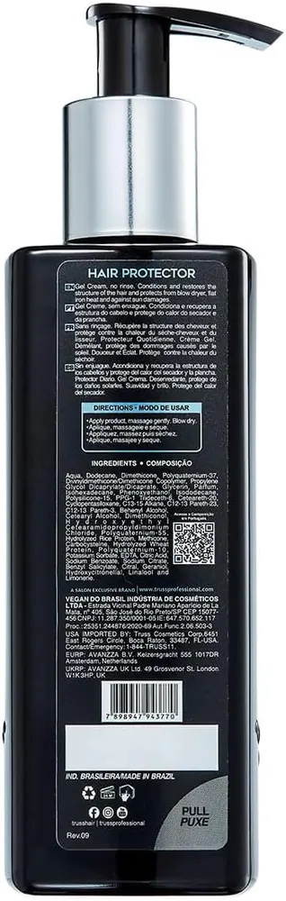 Truss Leave-in Hair Protector Proteção Térmica 250ml