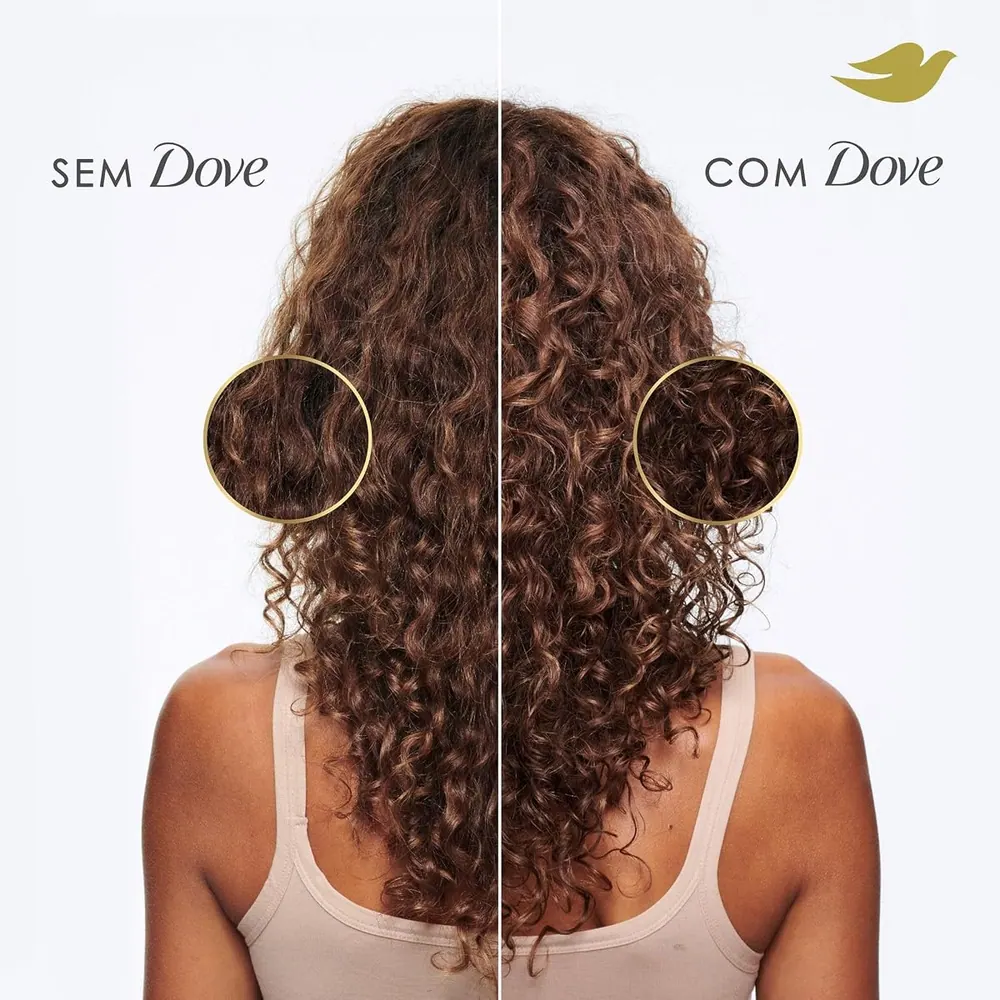 Dove Máscara Capilar 2 em 1 Cachos Ativos + Biotina 500g