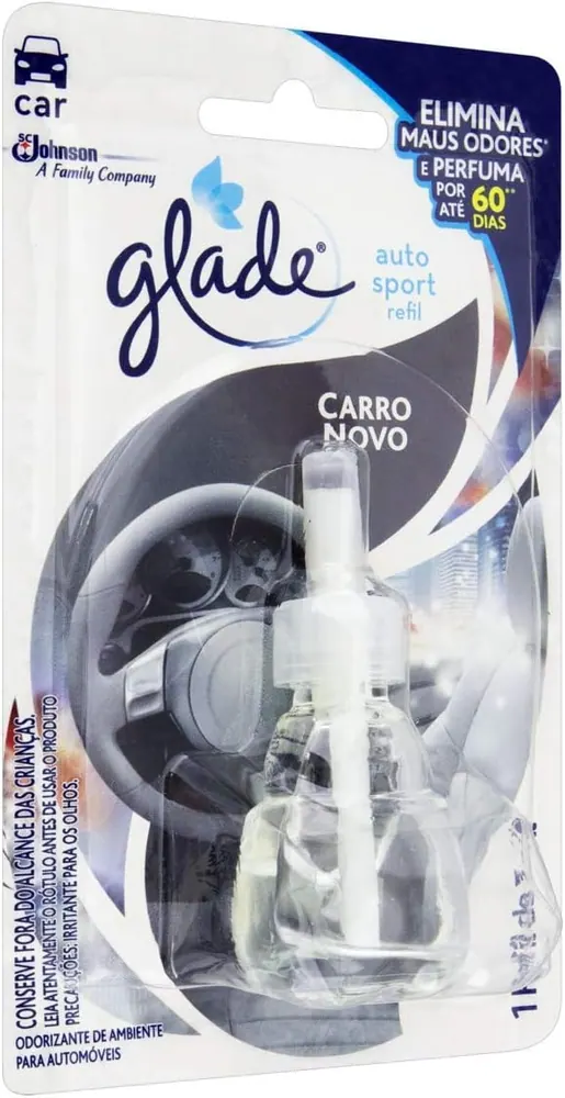 Glade Auto Sport Desodorizador de Carro Carro Novo - Refil 7ml